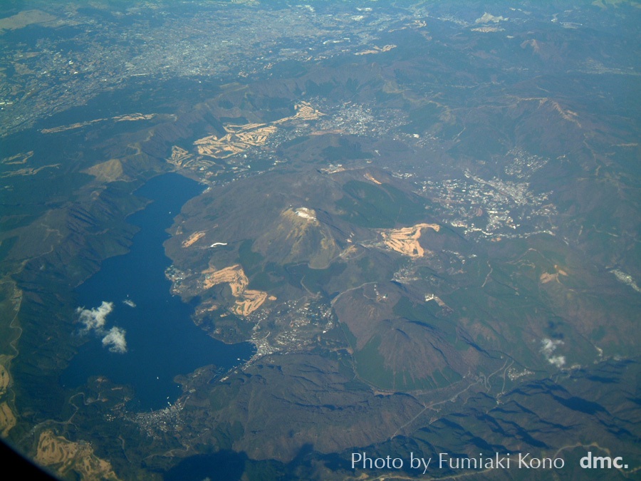 箱根　芦ノ湖　空撮